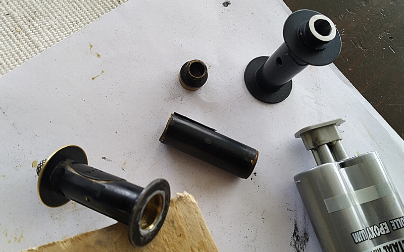 Leica SVOOP take-up spool repair, with parts from a old FED spool. 
